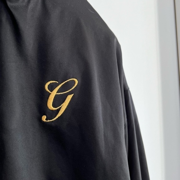 Aritzia Golden By TNA Satin Embroidered Floral Shaul Bomber Jacket - Picture 12 of 14